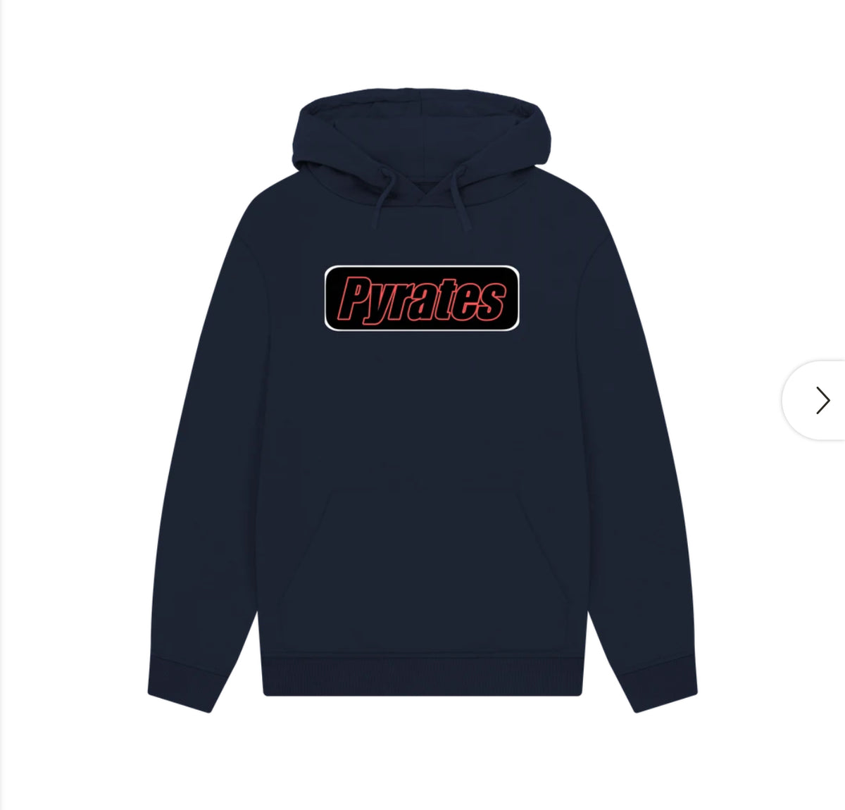 Pyrates Navy Blue Spell Out logo Hoodie
