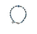 Blue Dumortierite Evil Eye Bracelet